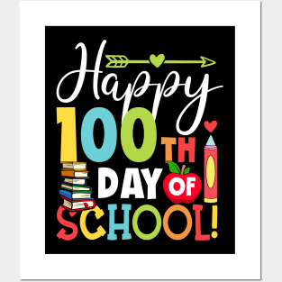 100th Day of School Teachers Kids Child Happy 100 Days Posters and Art